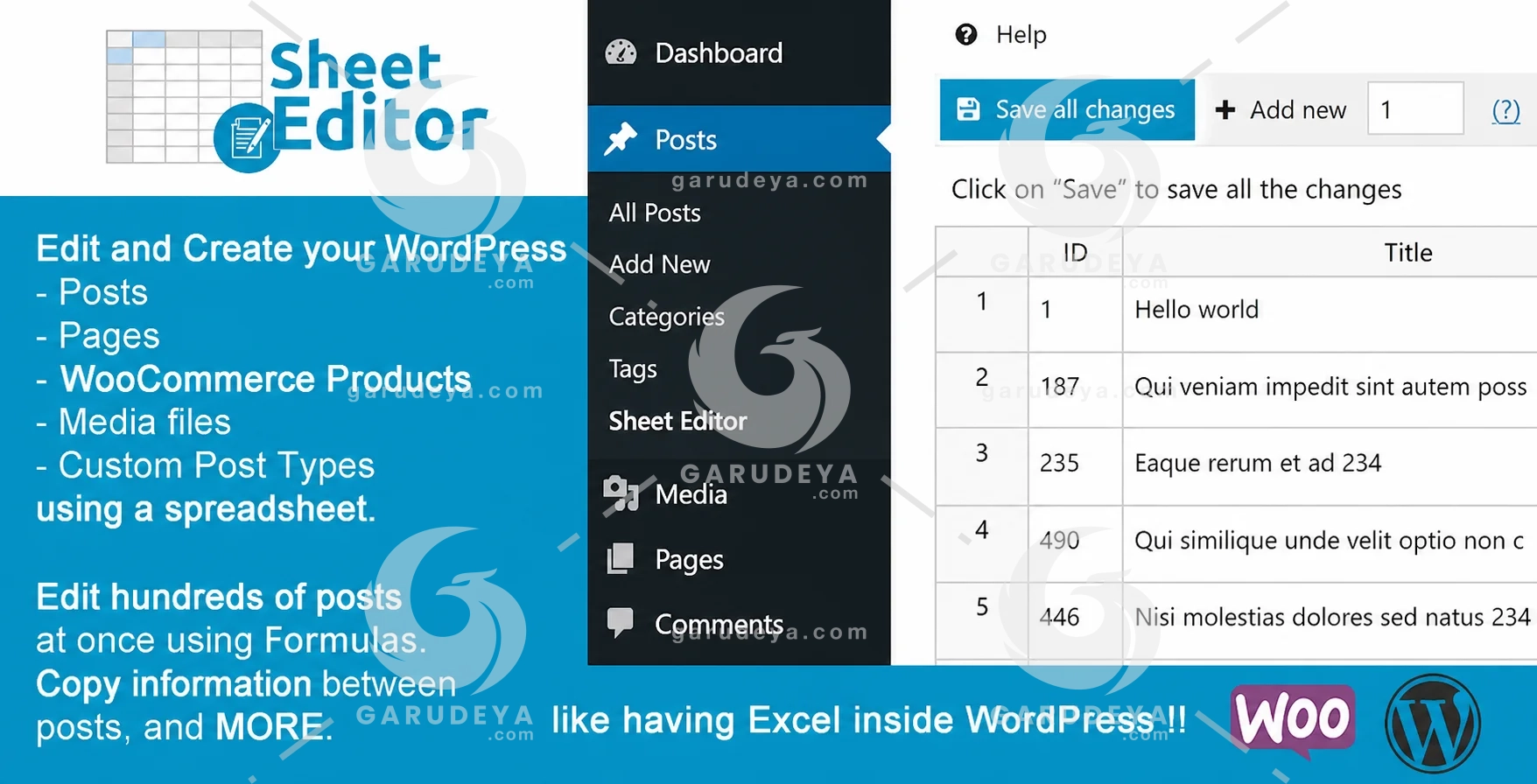 WP Sheet Editor Premium