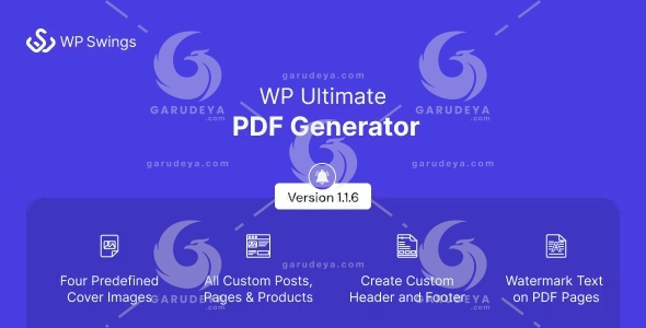 WP Ultimate PDF Generator: Create, Generate & Customise PDF for live WordPress pages