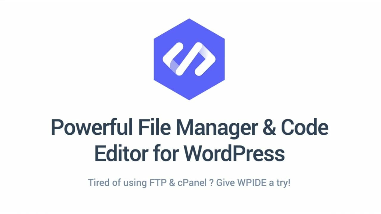 WPIDE Premium – File Manager & Code Editor