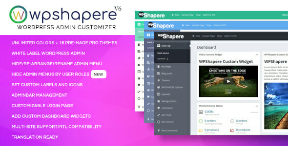 WPShapere – WordPress Admin Theme