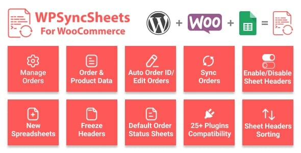 WPSyncSheets – WooCommerce Google Spreadsheet Addon – (Import / Export)