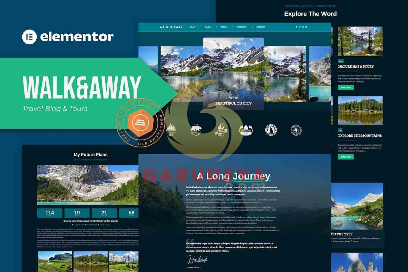 Walk&Away – Travel Blog & Tours Elementor Template Kit