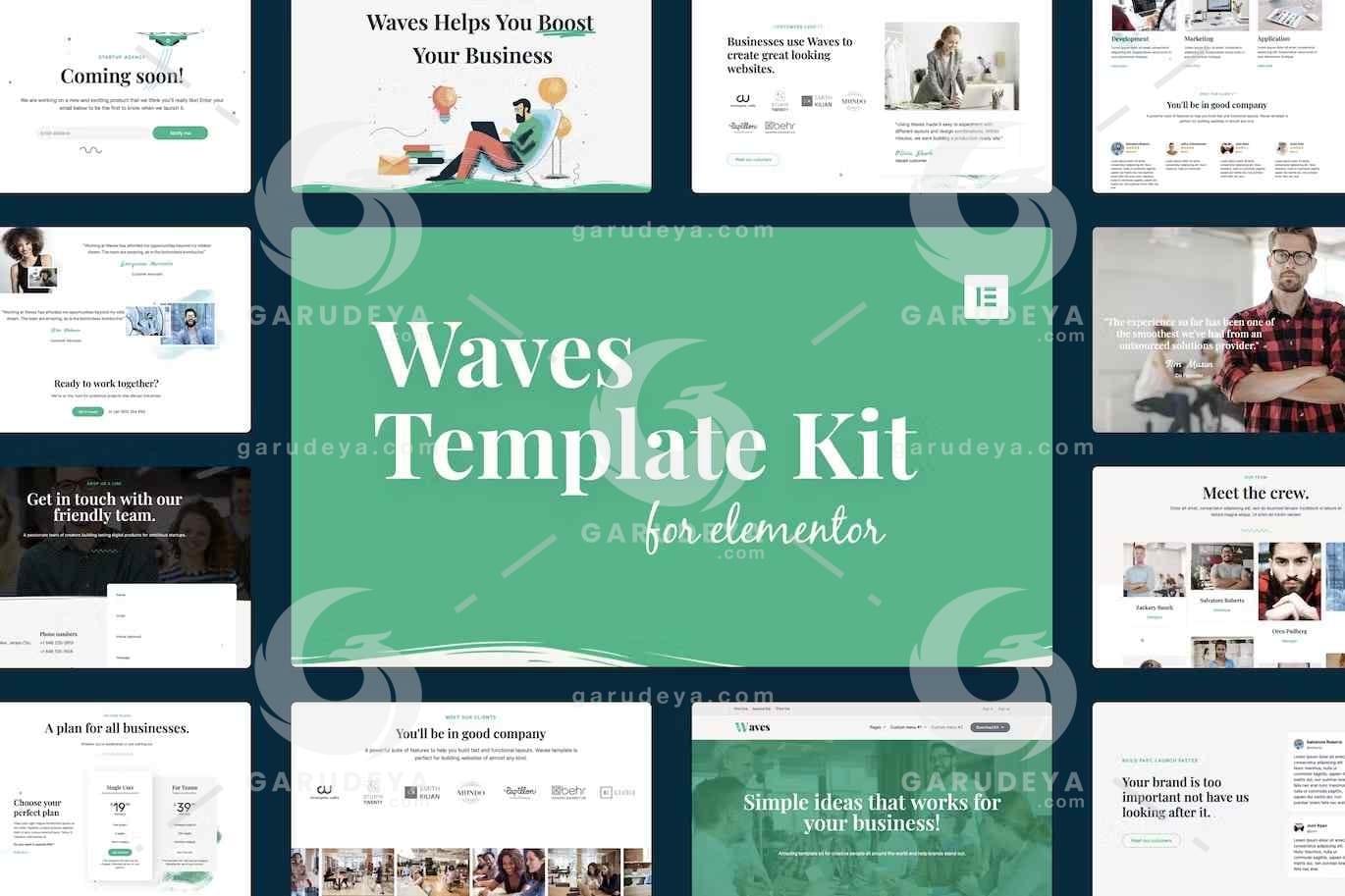 Waves – Startup Agency Elementor Template Kit