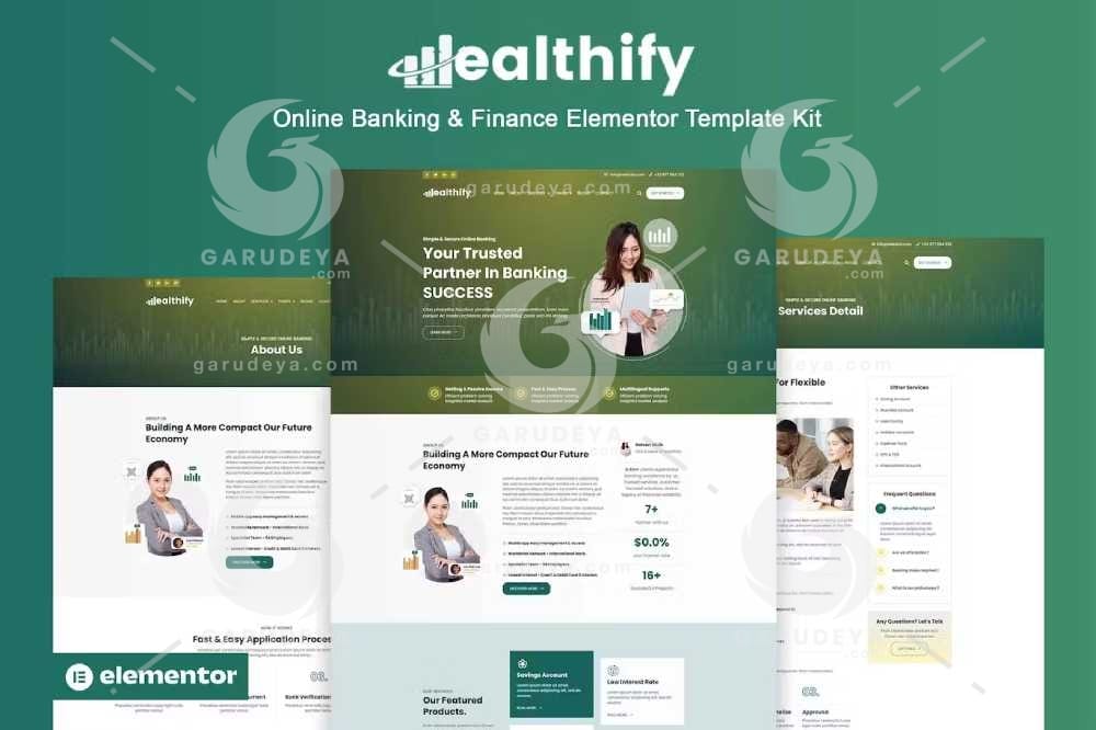 Wealthify – Online Banking & Finance Elementor Pro Template Kit