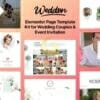 Weddon - Wedding Event Invitation Elementor Template Kit