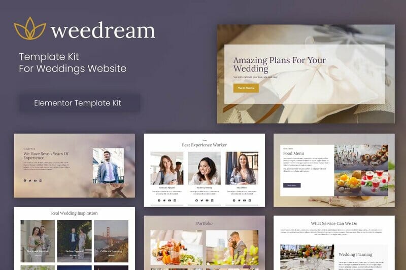 Weedream – Wedding Elementor Template Kit