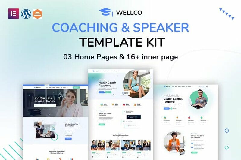 Wellco – Coaching & Speaker Elementor Template Kit