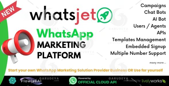 WhatsJet SaaS – A WhatsApp Marketing Platform with Bulk Sending, Campaigns, Chat Bots & CRM