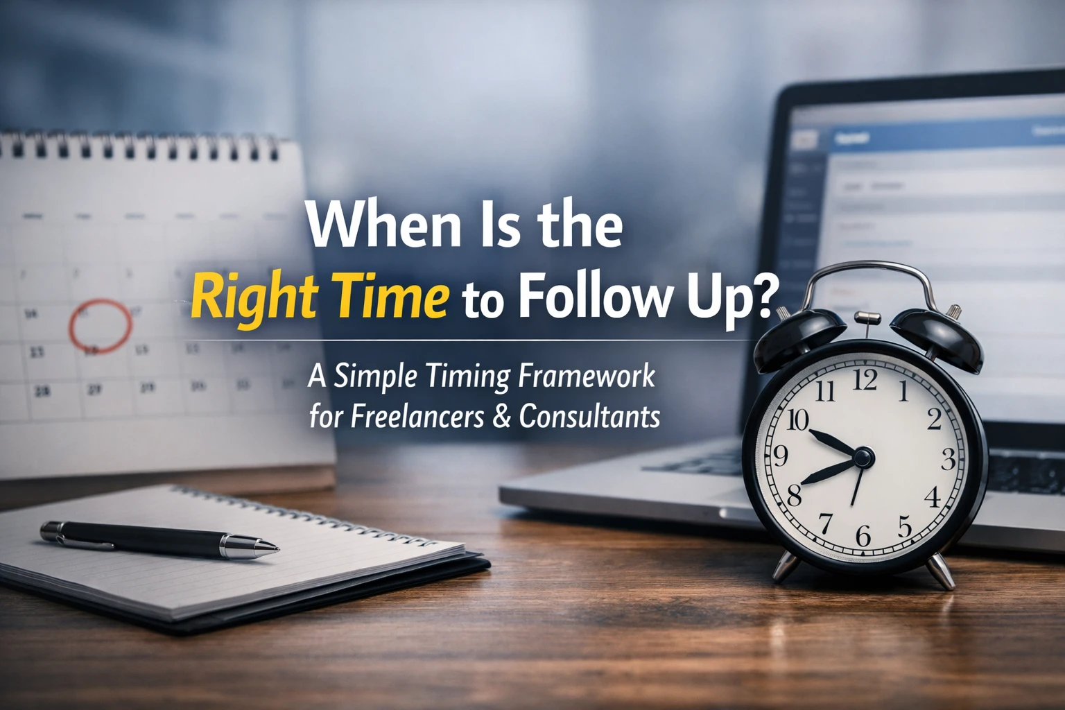 When is the right time to follow up