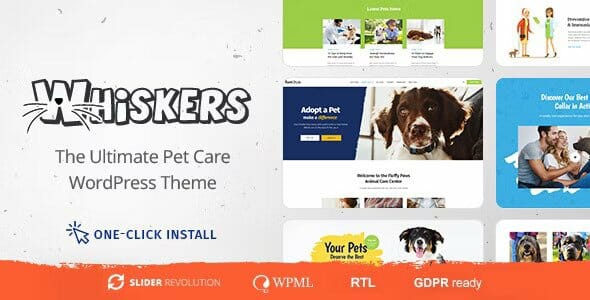 Whiskers – Pet and Vet WordPress Theme