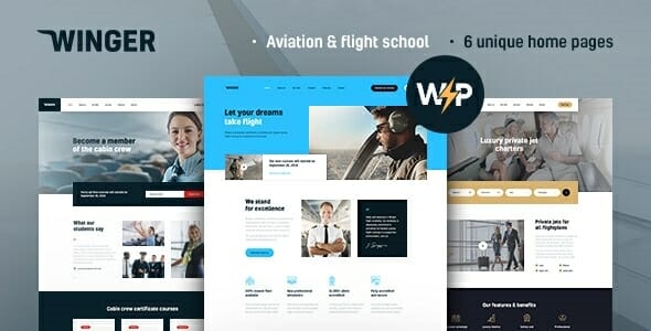 Winger – Aviation & Flight School WordPress Theme