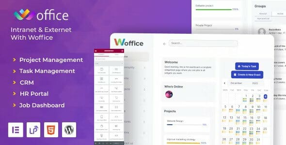 Woffice - Intranet-Extranet WordPress Theme