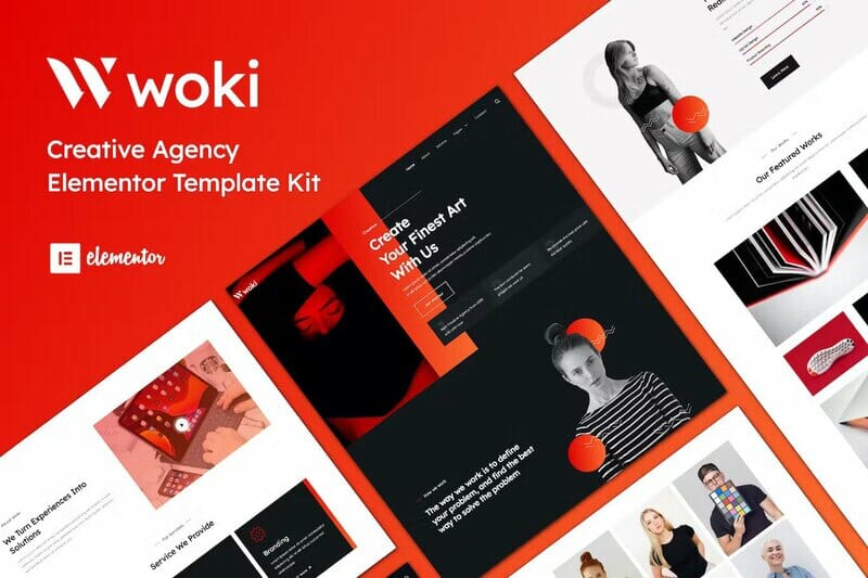 Woki – Creative Agency Elementor Template Kit