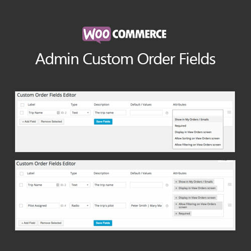 WooCommerce Admin Custom Order Fields