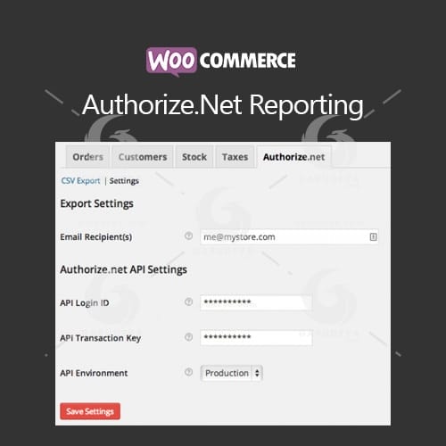 Woocommerce Authorize.Net Reporting by SkyVerge