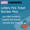 WooCommerce Lottery - Raffles Pick Ticket Number Mod