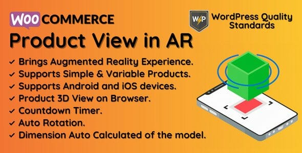 WooCommerce Product View in AR (Augmented Reality) | 3D Product View