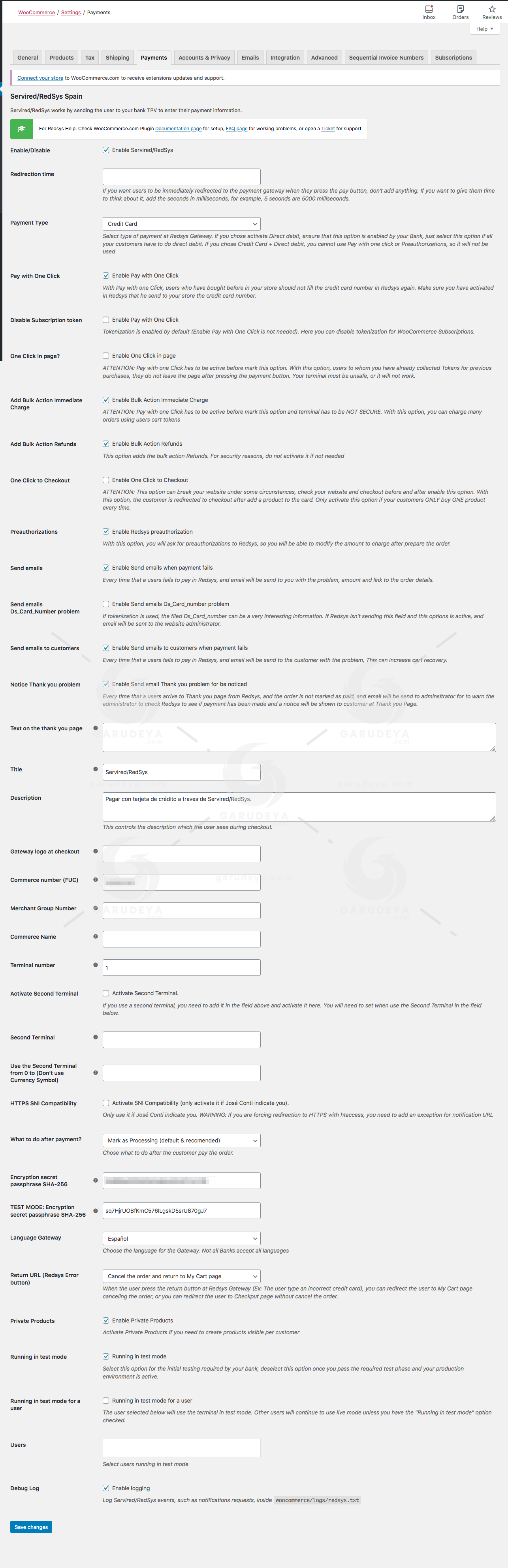 WooCommerce RedSys Gateway