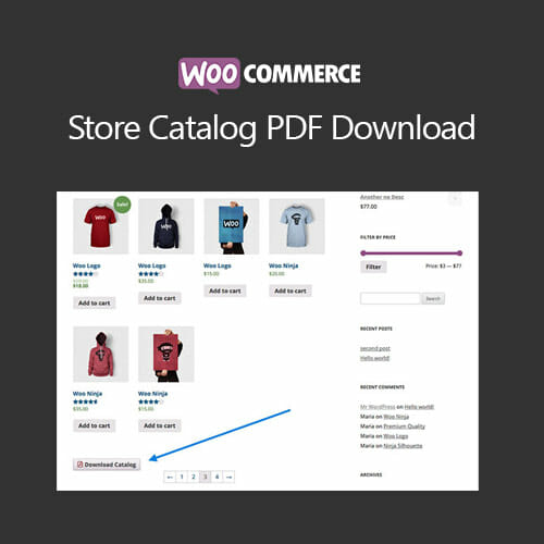 WooCommerce Store Catalog PDF Download