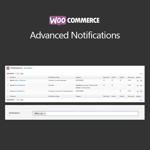 Woocommerce Advanced Notifications