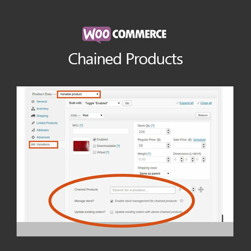 Woocommerce Chained Products