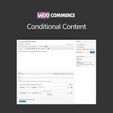 Woocommerce Conditional Content