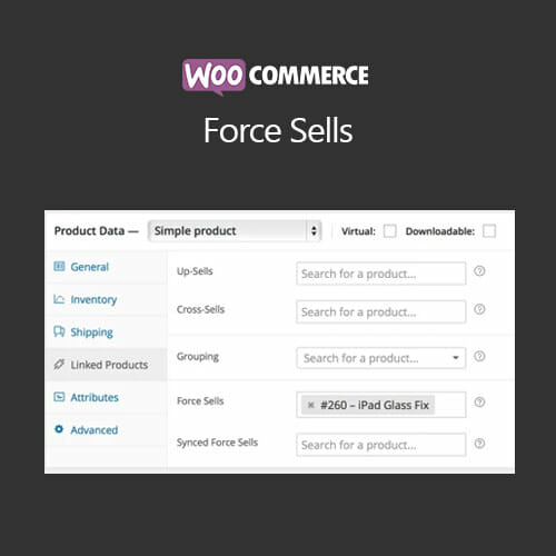 Woocommerce Force Sells Plugin