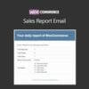 Woocommerce Sales Report Email