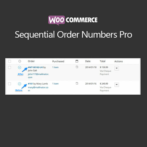 Woocommerce Sequential Order Numbers Pro