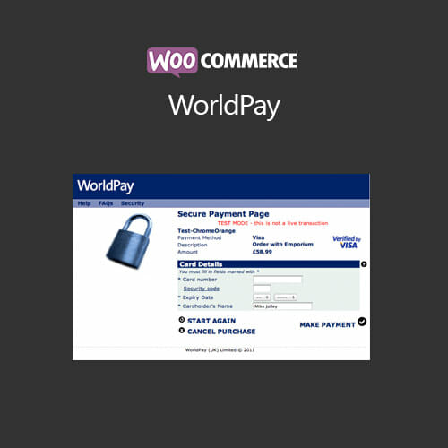 Woocommerce Worldpay Gateway