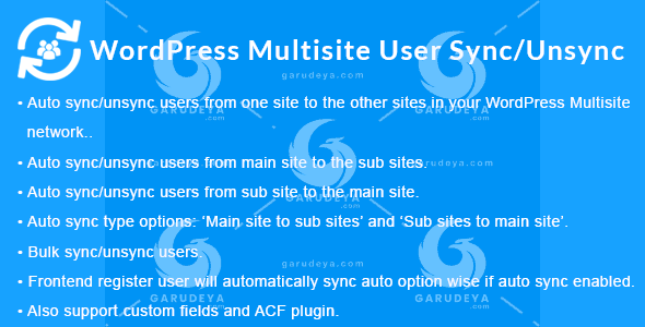 WordPress Multisite User Sync/Unsync By obtaininfotech