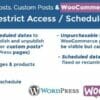 WordPress Posts & WooCommerce Products Scheduler - Restrict Access