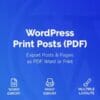 WordPress Print Posts & Pages (PDF)