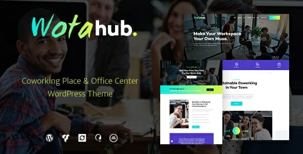 WotaHub | Coworking Space WordPress Theme