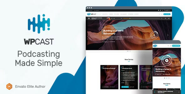 Wpcast – Audio Podcast WordPress Theme