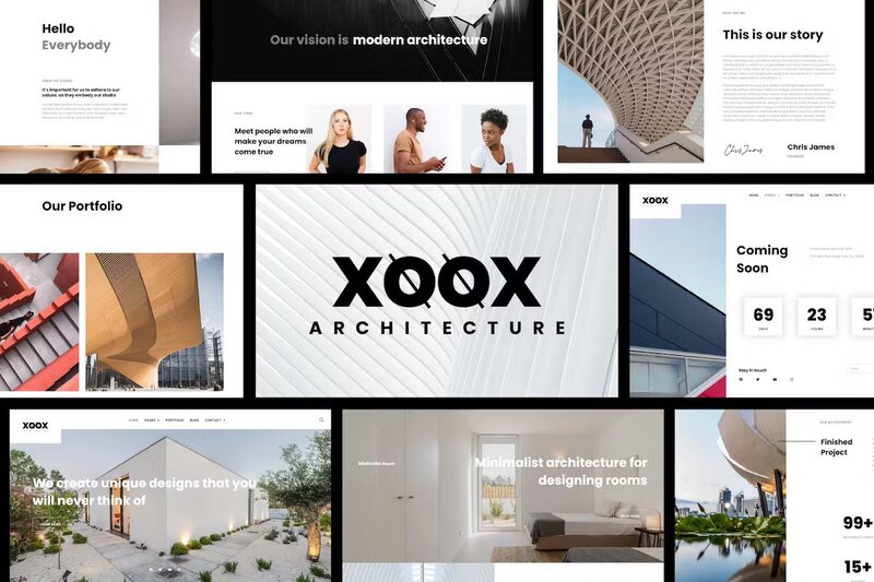 XOOX – Architecture Agency Elementor Template Kit