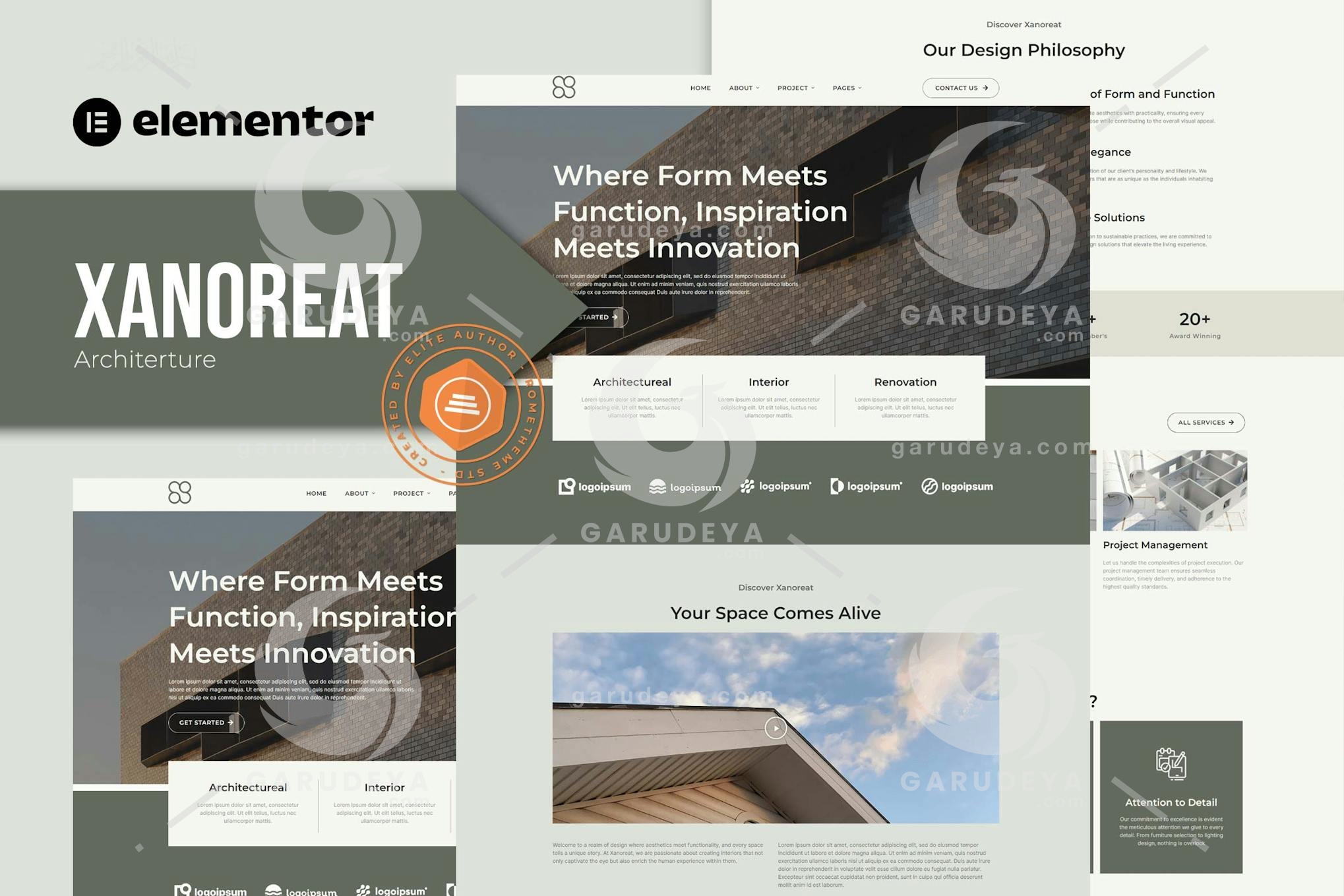 Xanoreat – Architecture Elementor Template Kit