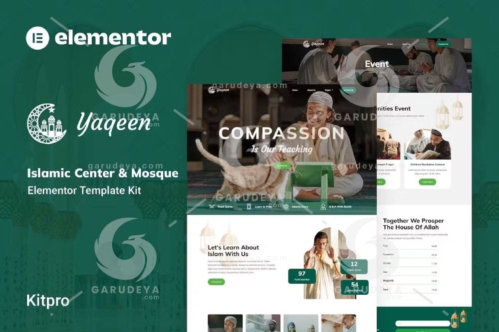 Yaqeen - Islamic Center and Mosque Elementor Template Kit