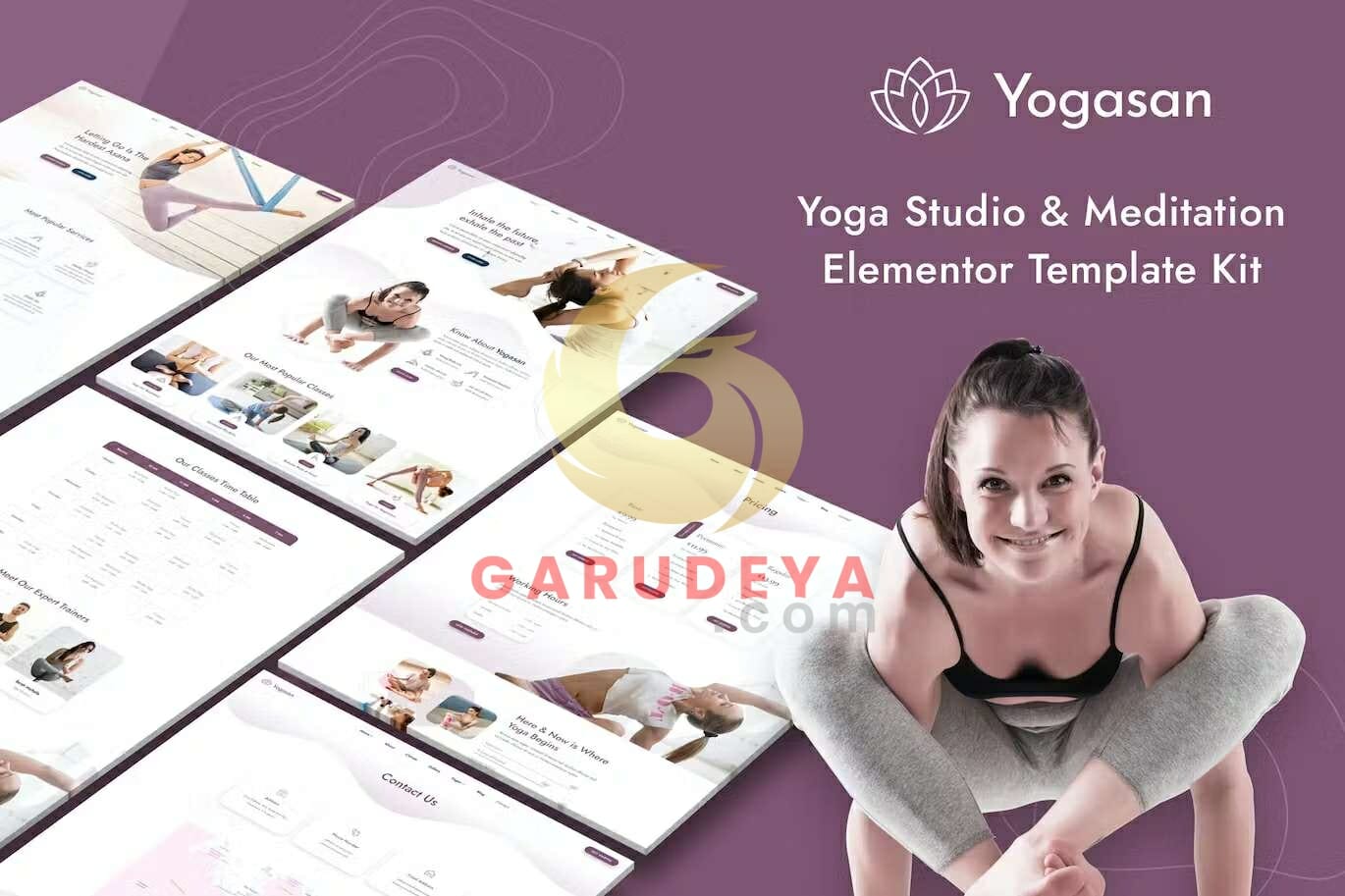 Yogasan – Yoga Studio & Meditation Elementor Template Kit