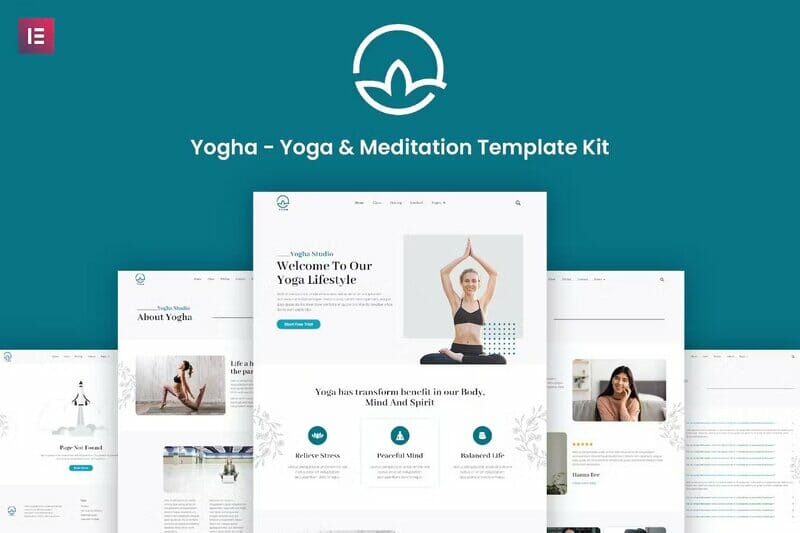 Yogha – Yoga & Meditation Elementor Template Kit