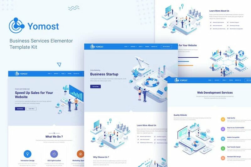 Yomost – Business Services Elementor Template Kit