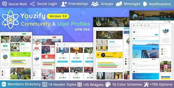 Youzify (formerly Youzer) – BuddyPress Community & WordPress User Profile Plugin