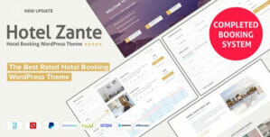 Zante - Hotel Booking Theme