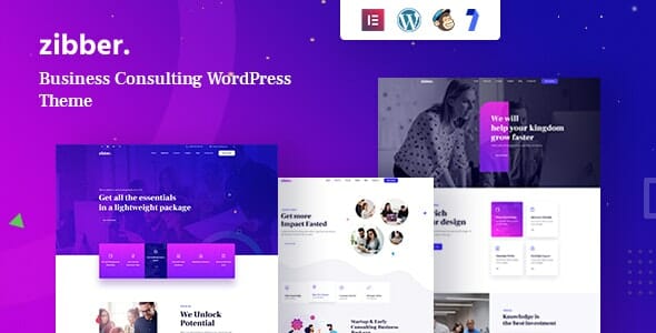 Zibber – Consulting Business WordPress Theme + RTL