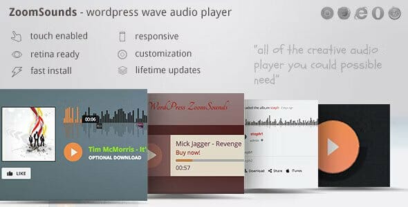 ZoomSounds – WordPress Wave Audio Player with Playlist