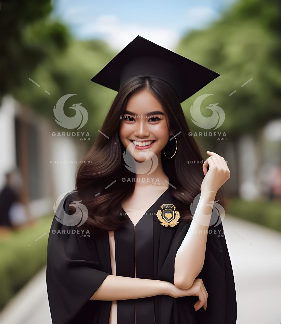 beautiful young Indonesian woman-graduating college-2544