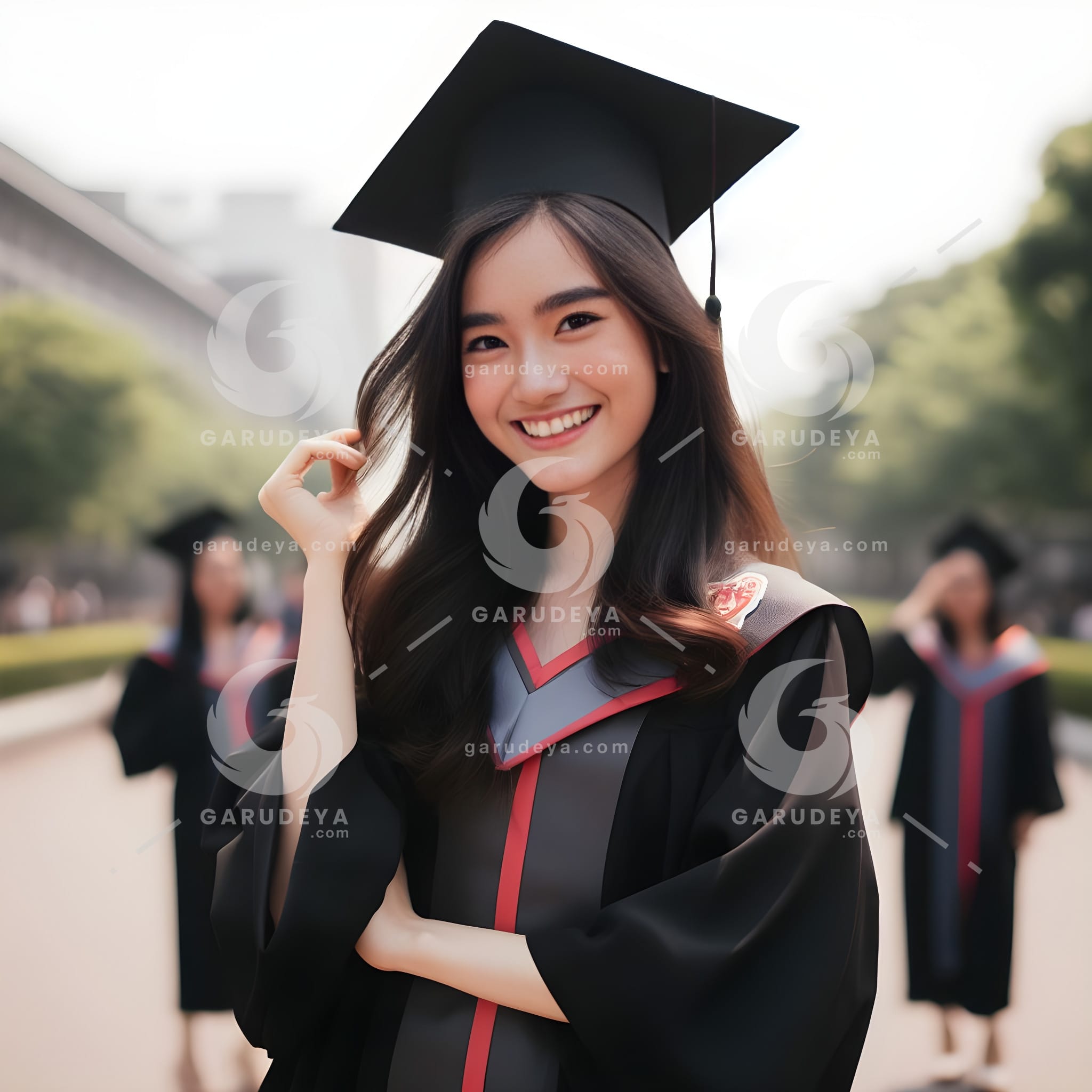 beautiful young Indonesian woman-graduating college-262