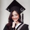 beautiful young Indonesian woman-graduating college-534