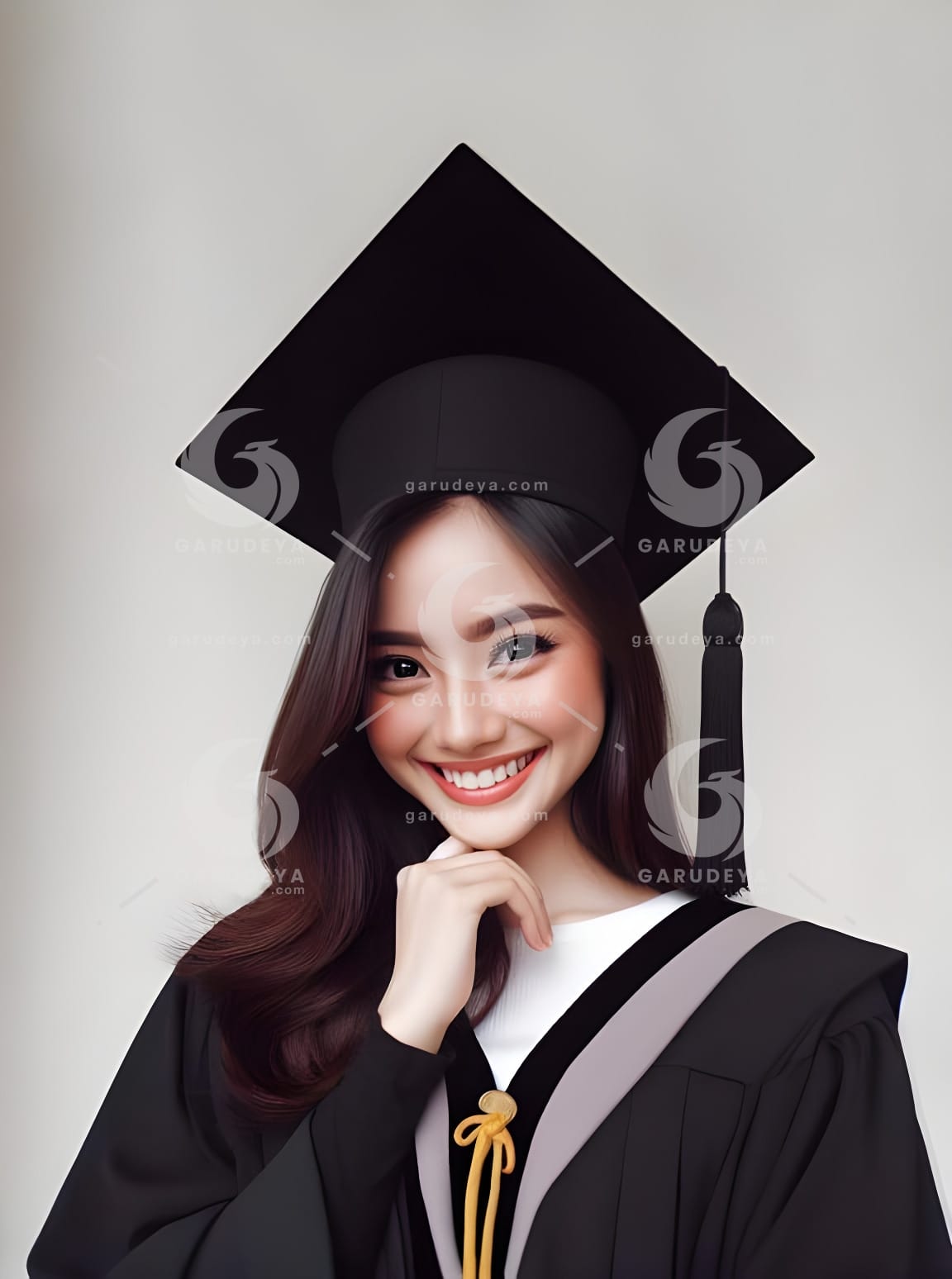 beautiful young Indonesian woman-graduating college-534