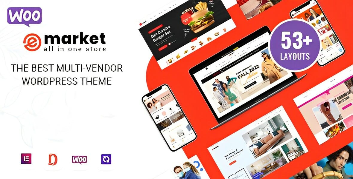 eMarket - All-in-One Multi Vendor MarketPlace Elementor WordPress Theme